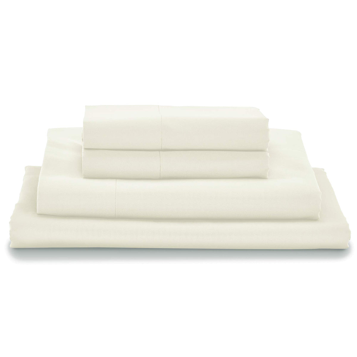 MyPillow Giza Dreams Bed Sheets, 100% Certified Giza Egyptian Cotton, Deep Pocket, Sateen Weave [Queen, White]