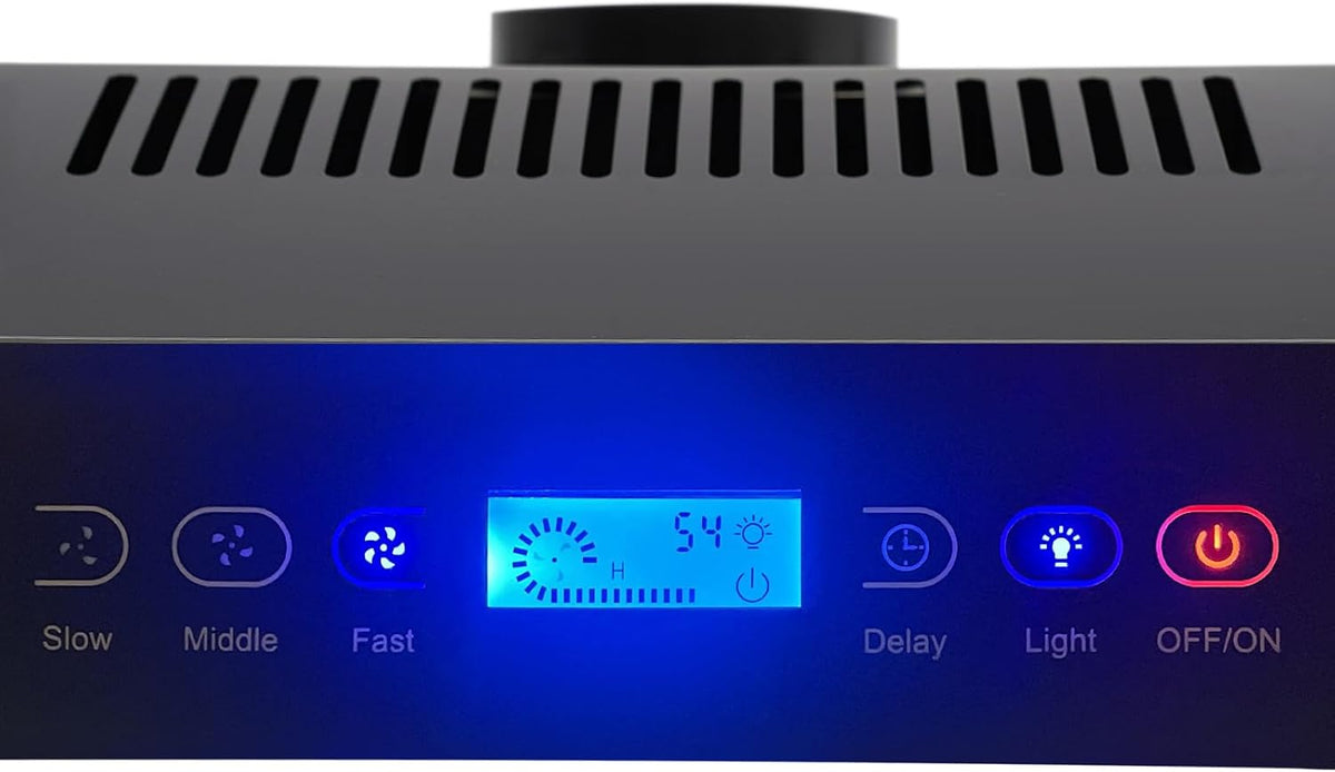 30 Inch Range Hood Under Cabinet, Cold-rolled Steel Plate Kitchen Range Hood with 3 Speeds Exhaust Fan, with LED Lights 2 Pcs Baffle Filters, Silver