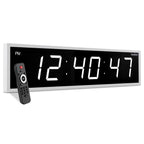 Ivation Oversized Digital Wall Clock with Large LED Display & Timer, 36"