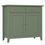 HORSTORS Farmhouse Kitchen Storage Cabinet, Small Buffet, Coffee Bar, Black