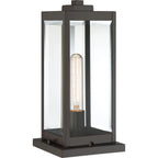 Quoizel Westover 16" Outdoor Pier Mount Light, Earth Black
