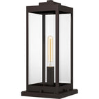 Quoizel Westover 16" Outdoor Pier Mount Light, Earth Black