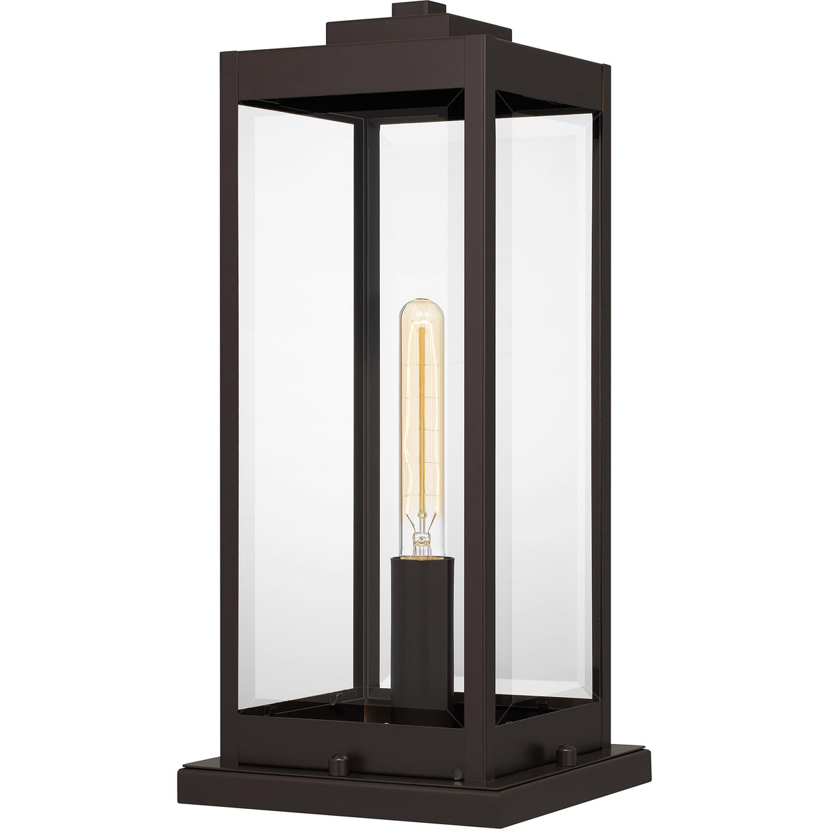 Quoizel Westover 16" Outdoor Pier Mount Light, Earth Black