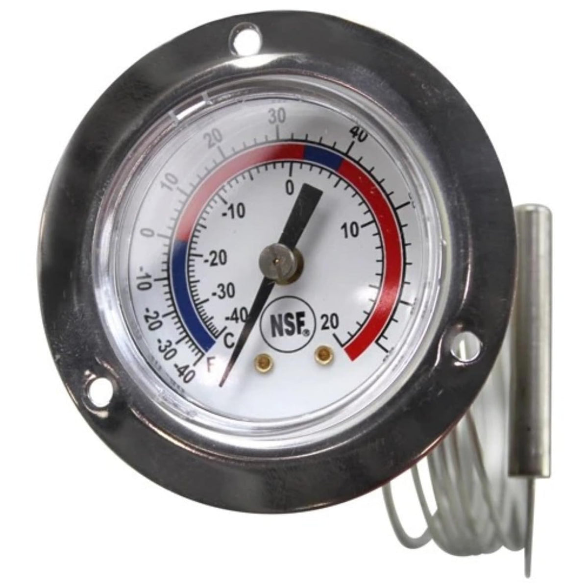 81115 Thermometer Refrigerator Freezer External Walkin, Size 2" DIAL,Cap 48"