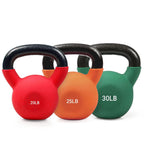 RitFit Neoprene Coated Kettlebell Weight Set, Solid Cast Iron