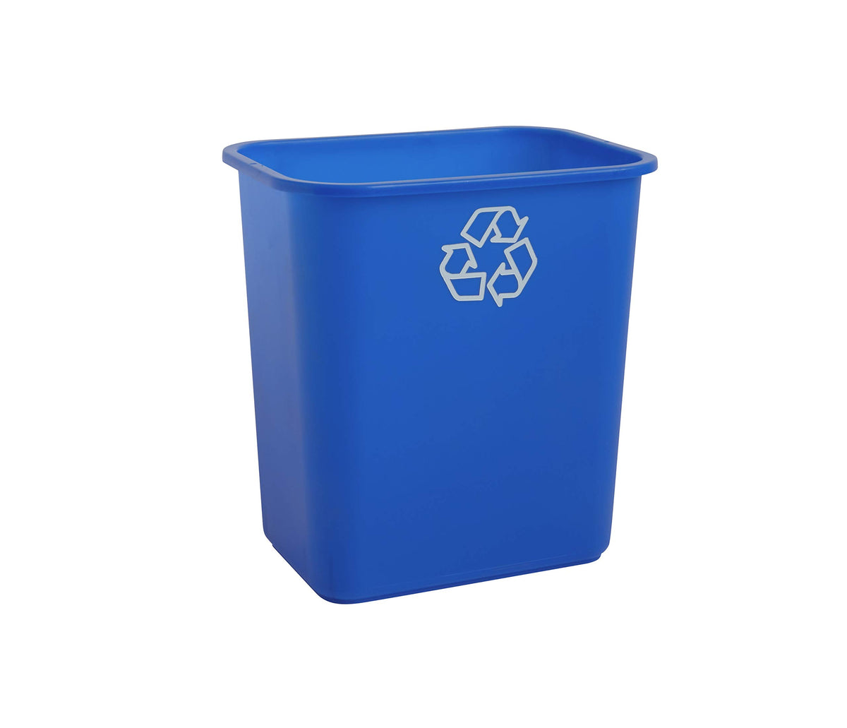 United Solutions 7.7 Gallon Trash Wastebasket, 12 Pack, Black, Under Desk