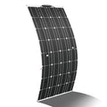 200W 12V (2pcs 100W) Flexible Monocrystalline Solar Panel with Solar Cable Waterproof Photovoltaic Module for Non-Flat Surface
