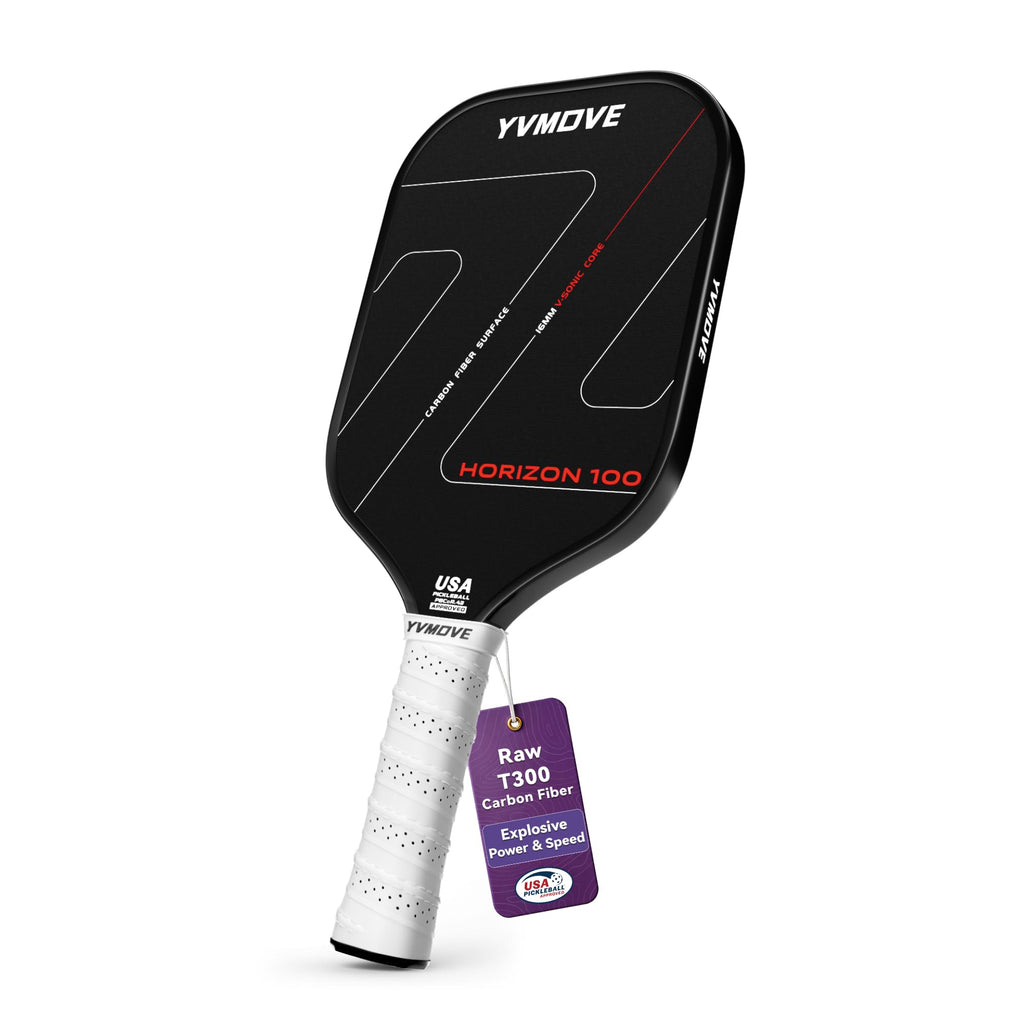 YVmove 16mm 18K T800 Carbon Fiber Pickleball Paddle, USAPA Approved