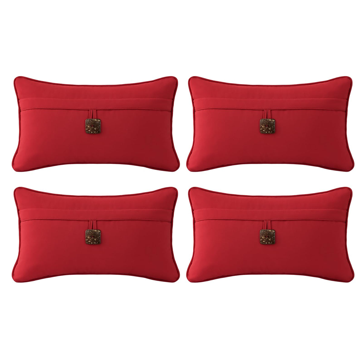Outdoor Sunbrella Decorative Pillows Pack of 4, 20" x 12" Outdoor Pillow Set for Couch Bed Throw Patio Sofa, Airies Marble