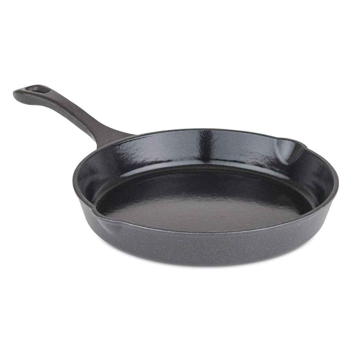 Viking Cast Iron Skillet, 10 Inch Enameled Frying Pan, Kitchen Cookware, Charcoal