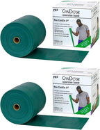 CanDo Twin-Pak Exercise Band, Green, 100 Yard