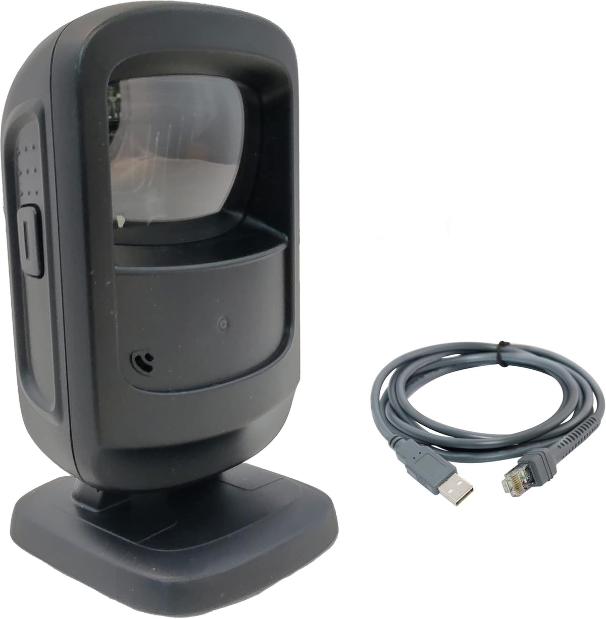 DS9208 Zebra Scanner – 2D/1D Barcode Reader, Hands-Free (Waive and Scan), Reads Codes on Phone Screen, with USB Cable
