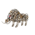 3D Metal Puzzle Dragon Model Kit, 1390PCS DIY Assemble Steampunk Mechanical Intelligential Dragon with Glowing Spine, Creative Handcrafted Metal Art Craft Desktop Display & Decoration for Adults