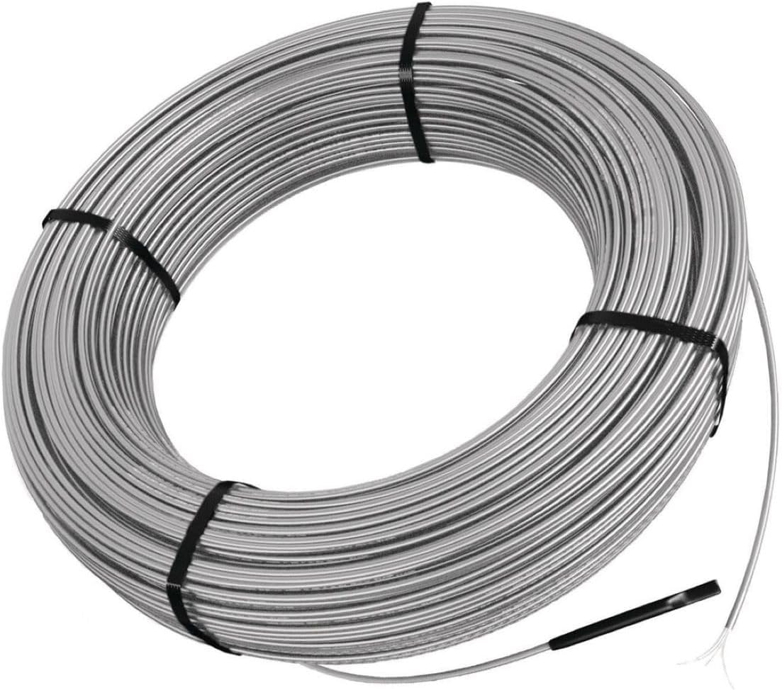 Schluter Ditra-Heat-E-HK Electric Floor Heating Cable Kit with Temperature Sensors - Ideal for Interior Tile Floors - Minimal EMF, Twisted Pair Cables, 240V, 70.6 Feet - DHEHK24021