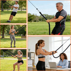 Endless Rope Trainer, Compact Cable Pulley System with Adjustable Resistance, Perfect for Small Space Home Workouts and Full Body Exercise Routines