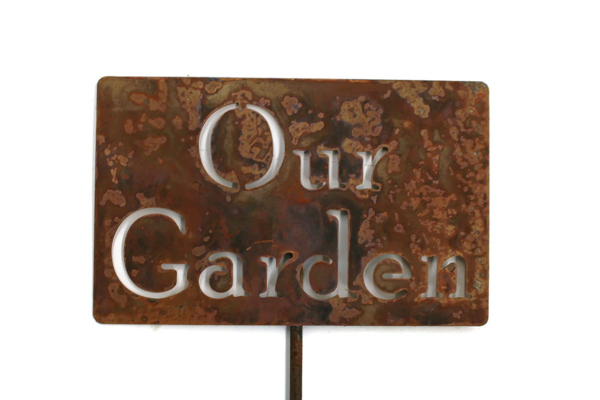 Funny Garden Stake 20 to 33 Inches Tall (Bunny Crossing, XL 33" Tall)