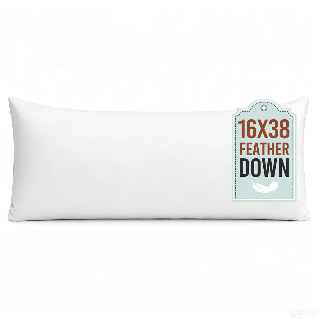 puredown® 24x24 Feather Down Pillow Inserts, Set of 4 Throw Pillow Inserts for Decorative Throw Pillow, Bed, Couch and Home Decor
