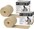 CanDo Twin-Pak Latex-Free Exercise Band, Tan, 100 Yard