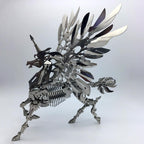 Mythical Unicorn 3D Metal Puzzle Model for Adults, DIY Animal Sculpture 3D Model Kit Immersive Creative Building Model Art Desk Decor (559+PCS)