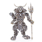 3D Puzzle Chinese Four Holy Beasts Model Kit, DIY Assemble Steampunk Mechanical Azure Dragon with Movable Joints, Creative Handcrafted Metal Art Craft Desktop Display & Decoration for Adults