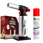 Jo Chef Kitchen Torch, Refillable Butane Torch for Creme Brulee, Cooking