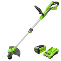 Greenworks 40V 12 in Cordless String Trimmer, 2.0 Ah Battery and Charger