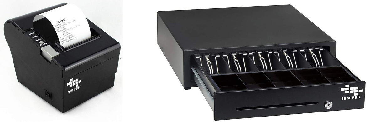 Cash Drawer + Thermal Receipt Printer -for Windows Systems Only