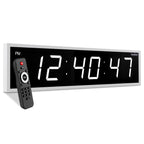 Ivation Oversized Digital Wall Clock with Large LED Display & Timer, 36"