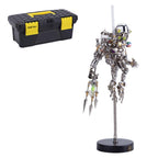 3D Metal Puzzle Mechanical Lantern Fish Model Kit with Color Changing Lamp