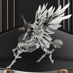 Mythical Unicorn 3D Metal Puzzle Model for Adults, DIY Animal Sculpture 3D Model Kit Immersive Creative Building Model Art Desk Decor (559+PCS)