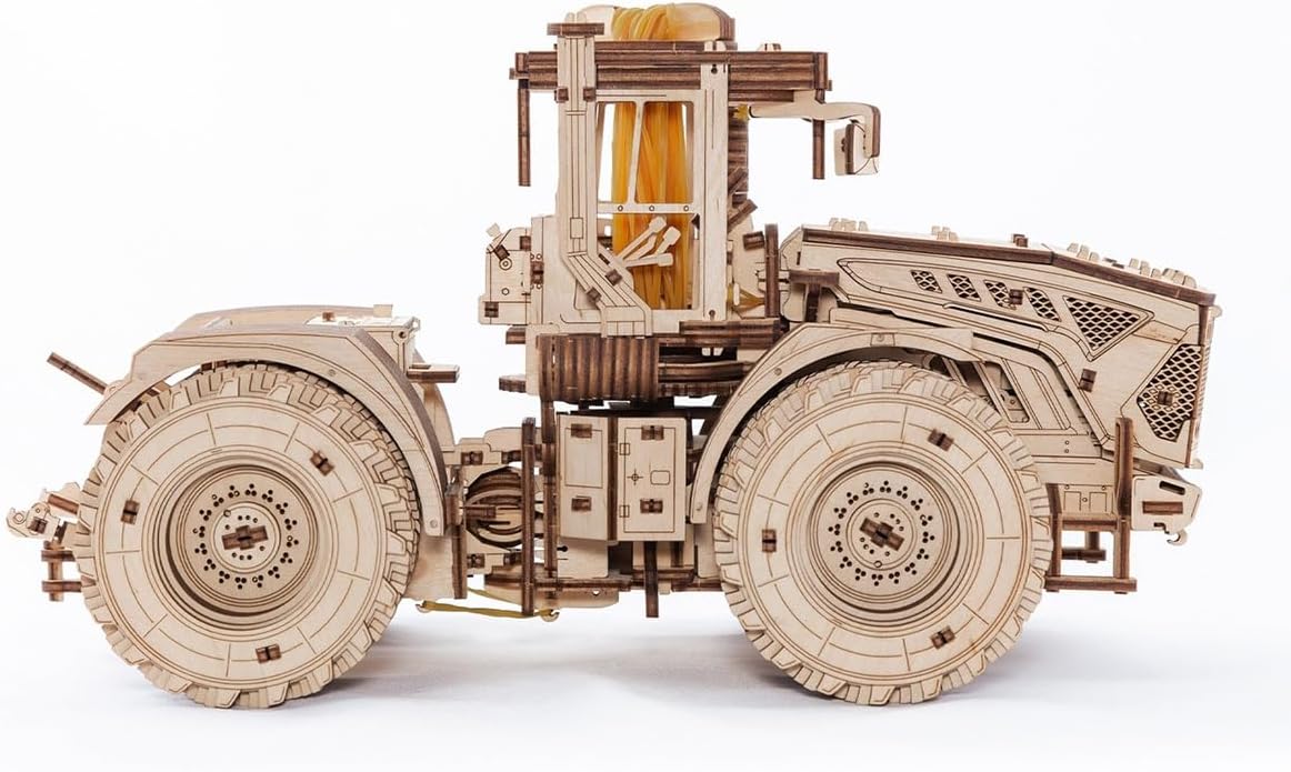 3D Wooden K-7M Tractor Model Kit, Wood Building Set, Educational STEM Toy, Engineering Puzzle for Adults & Teens, Collectors Display Model 596PCS