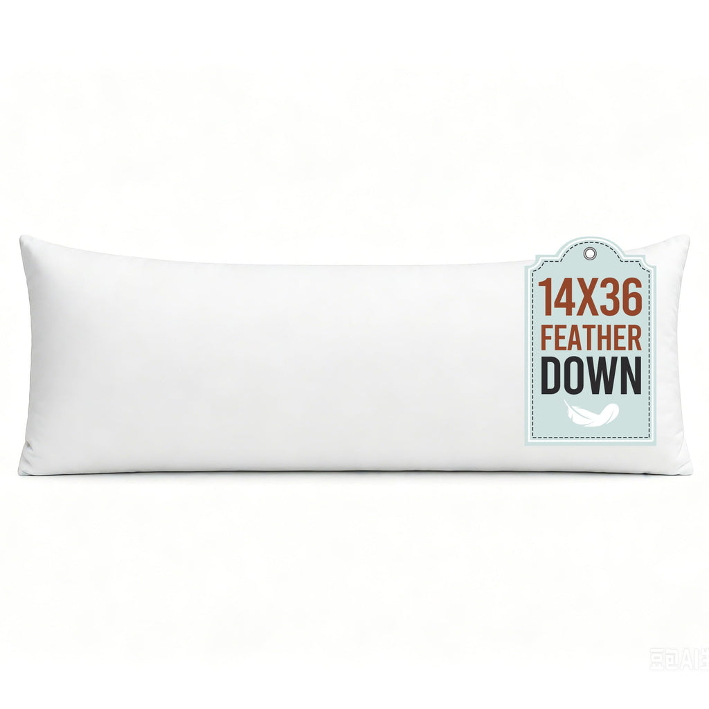 puredown® 24x24 Feather Down Pillow Inserts, Set of 4 Throw Pillow Inserts for Decorative Throw Pillow, Bed, Couch and Home Decor