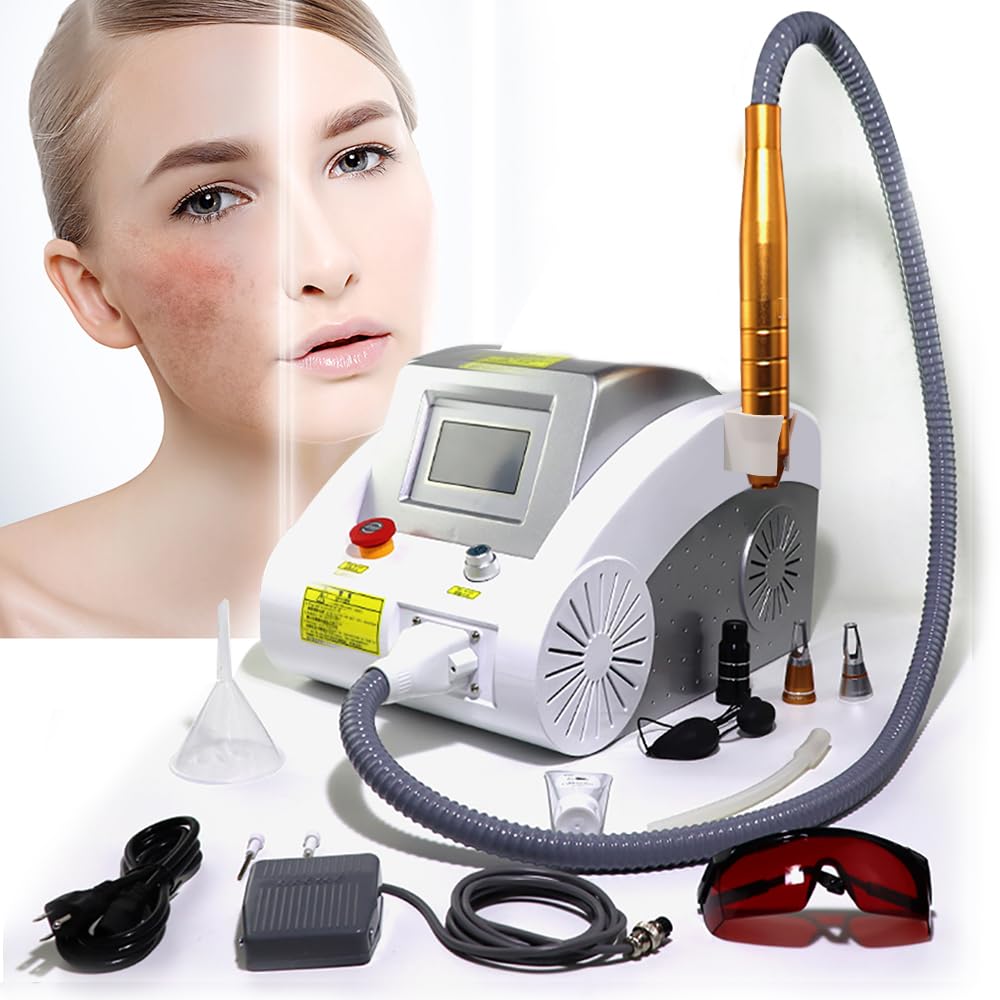 Tattoo Remover Machine, 1000W Eyebrow Pigment Removal with Three Pulse Energies for Home Beauty Salons, Multifunctional Removal Instrument for Remove Tattoos Tattooed Eyebrows Color Spots