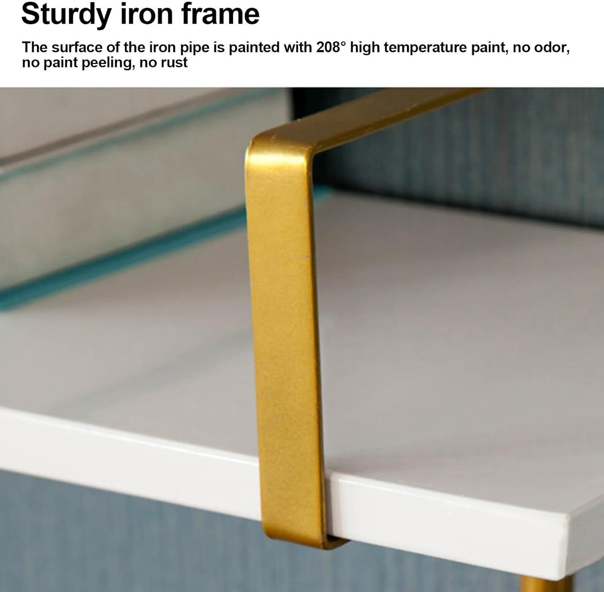 Floating Shelves Hair Color Organizer, Wall Mounted DIY Open Hair Color Rack, Hair Color Storage with Iron Bracket and Wood, Station for Salon Display(100x20x106cm/40x8x42in)