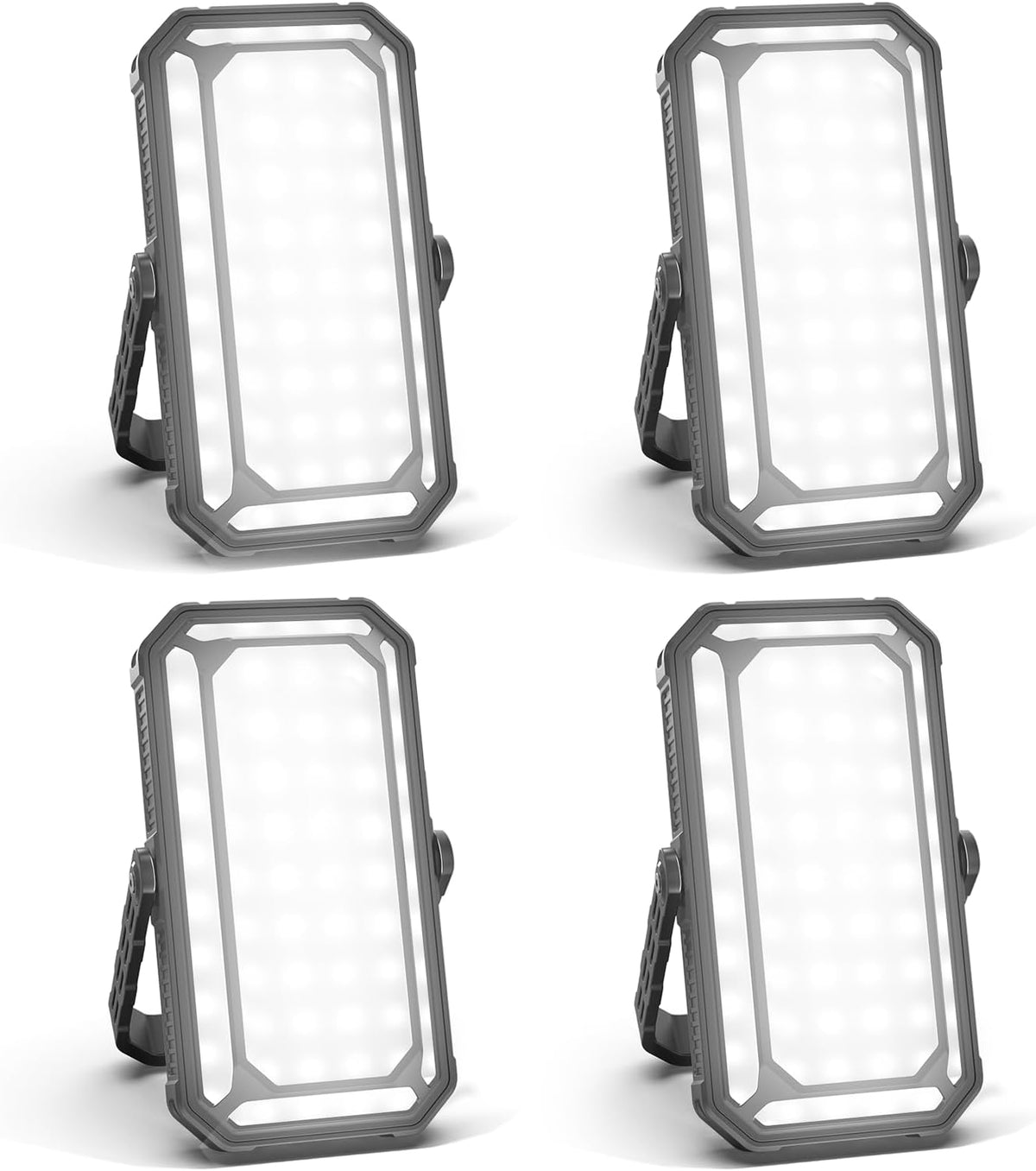 Rechargeable Camping Lantern, 10000mAh Dimmable Camp Lights with 12 Modes, High Brightness LCD Display Tent Light for Power Outages, Hurricane, Hiking, Fish, Emergency, Home Use (6PCS)