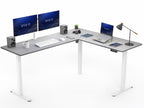 VIVO Black 63 x 55 in Corner Standing Desk, DESK-E3CTB