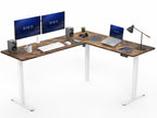 VIVO Black 63 x 55 in Corner Standing Desk, DESK-E3CTB
