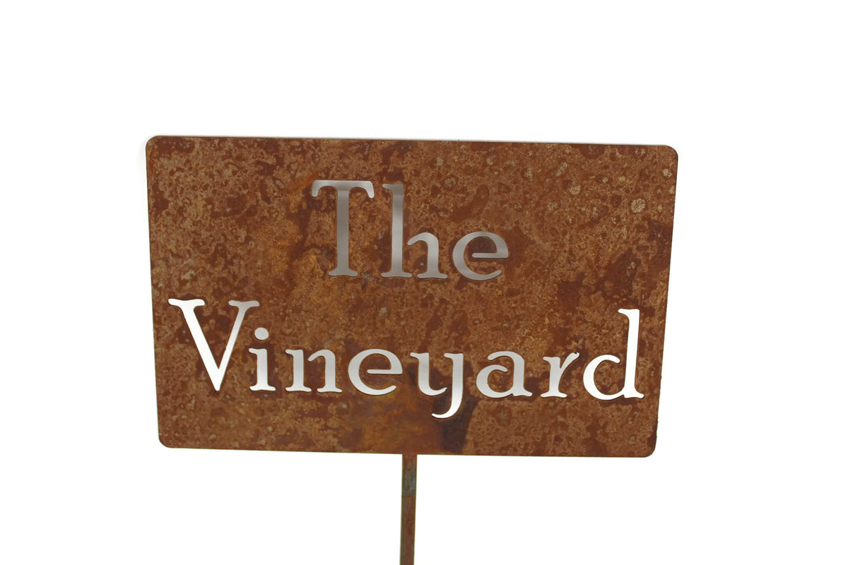 Funny Garden Stake 20 to 33 Inches Tall (Our Garden, XL 33" Tall)