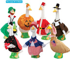Fox Valley Traders Official Gaggleville All Seasons Goose Outfit Bundle - Includes 7 Seasonal | Outfits, Fits Large 23" H Statue