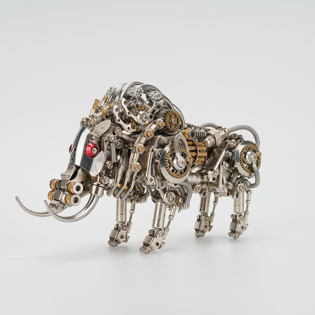 3D Metal Wild Boar Puzzle for Adults to Build, DIY Mechanical Steampunk Bionic Animals Assembly Model Kit, Home Office Display & Collectible Gift (1100 Pieces)