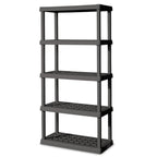 Sterilite 4 Shelf Cabinet, Lockable Utility Storage, Gray, 2-Pack