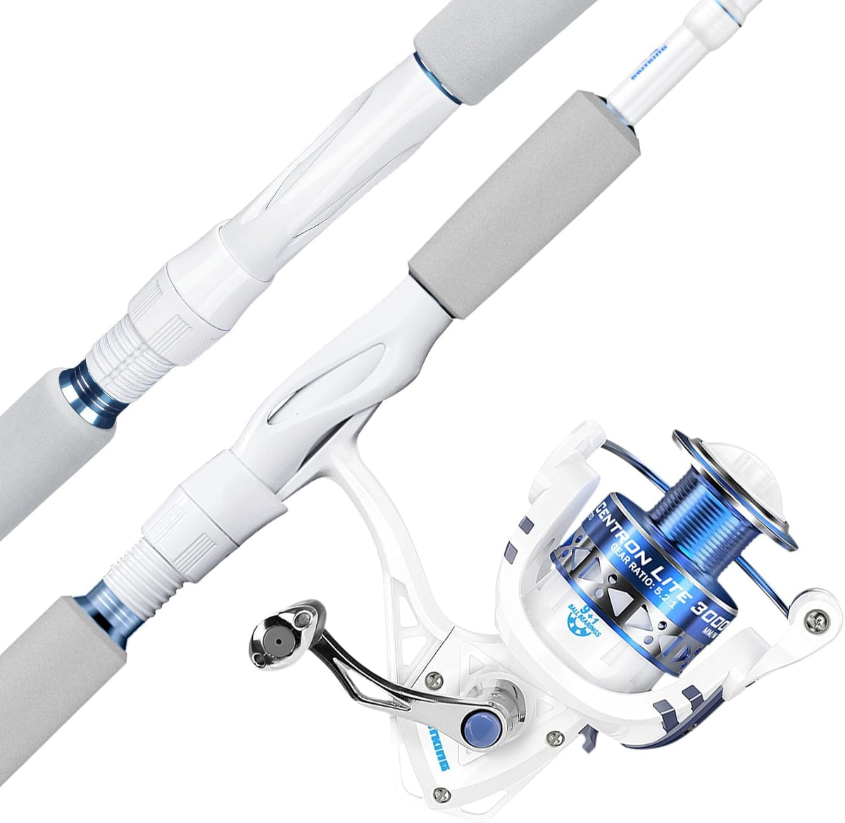 KastKing Centron Lite Fishing Rod and Reel Combo, Baitcaster & Spinning