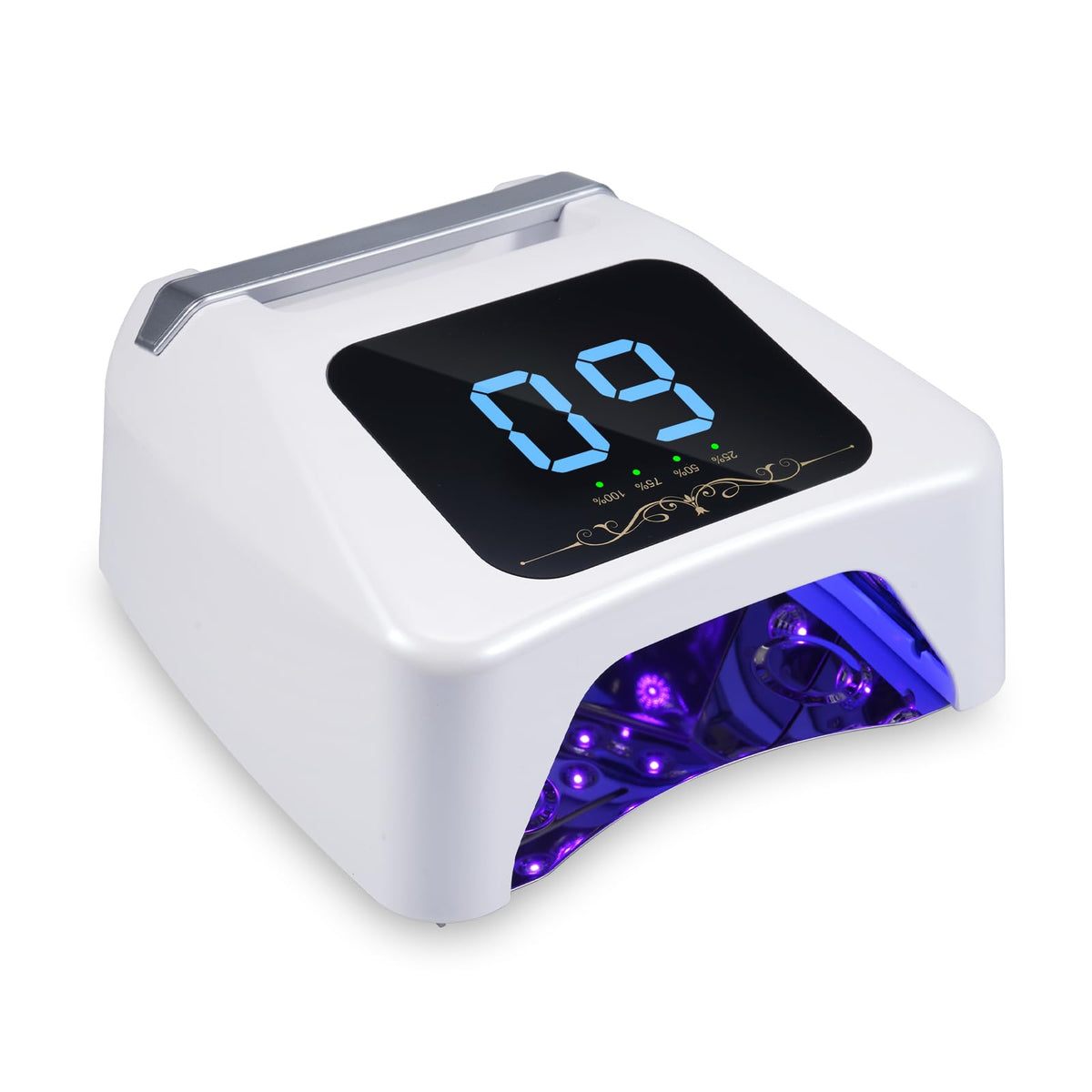 72W UV LED Nail Lamp Quick Drying Gel Nail Dryer with 4 Timer Settings Smart IR Sensor Nail UV Light for Gel Polish Gel Curing Lamp for Toes Nails Compatible with All Gel Type