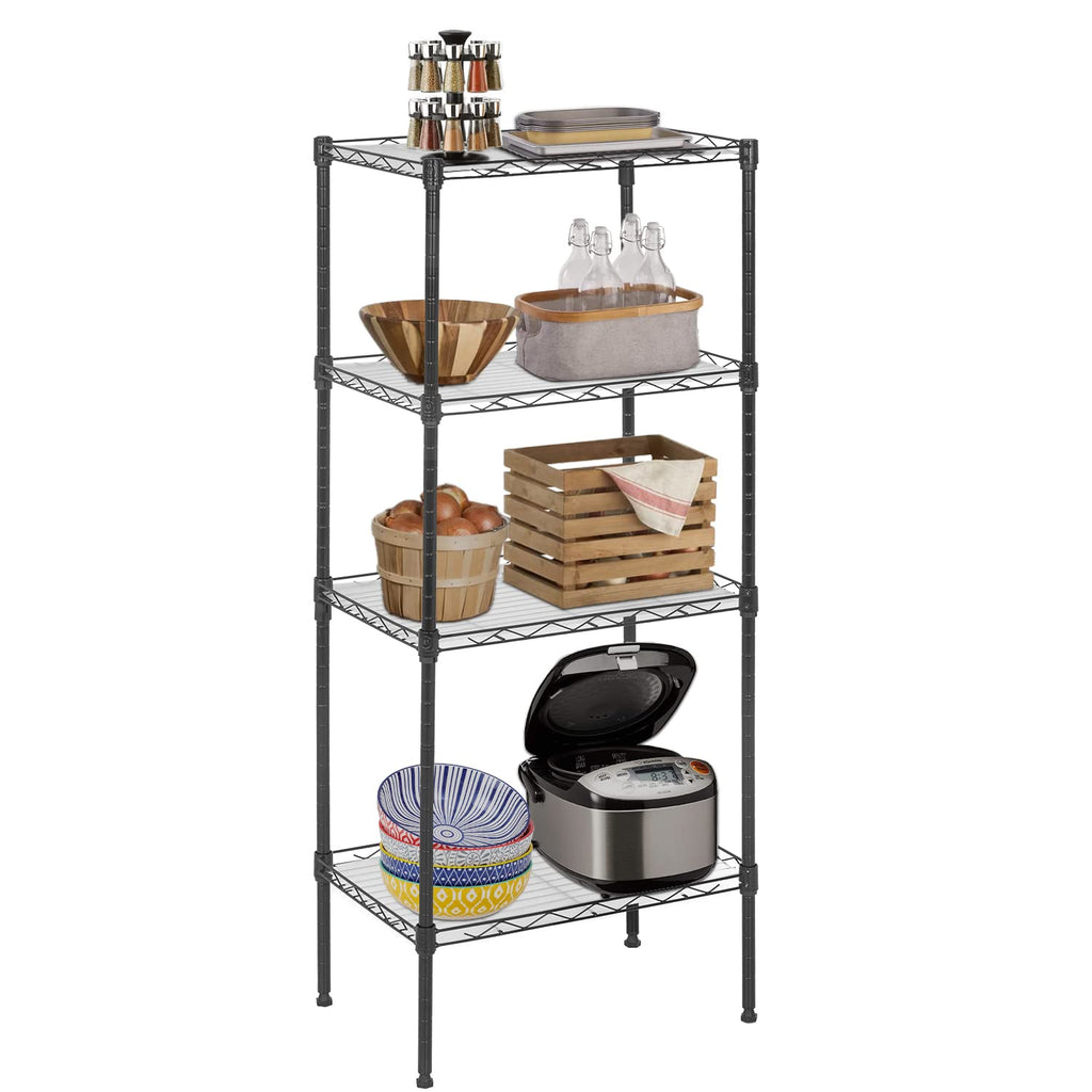 FDW | 6-Tier Wire Shelf with Wheels | 45" x 18" x 82" | Chrome
