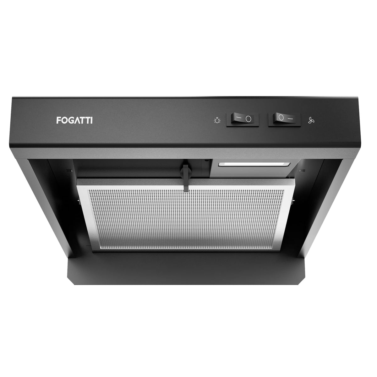 FOGATTI RV Range Hood Vent 22In Ducted 12V DC, 96CFM High Volume, LED Light