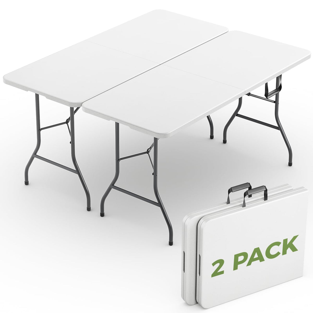 30 Inch Folding Table, Adjustable Height Portable Folding Table, Foldable TV Tray Table, Small Laptop Desk & Picnic Table for Indoor Outdoor Use, Bedroom, Camping, Patio, BBQ, RV