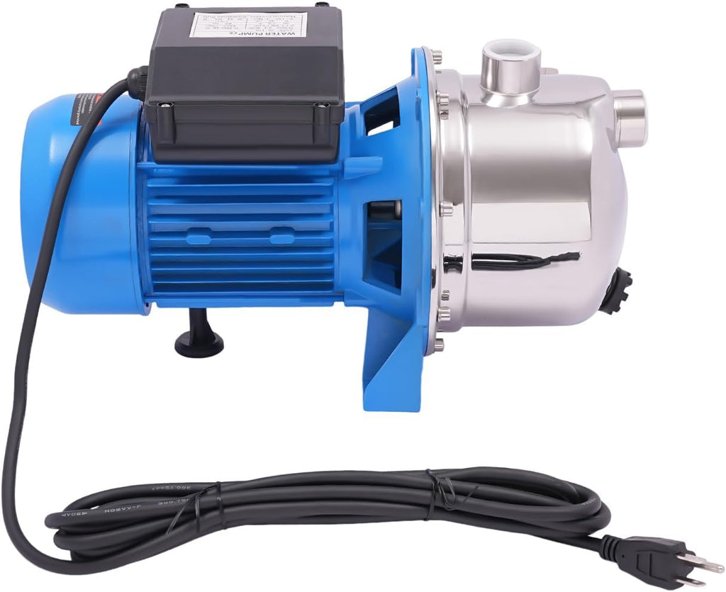 1.5 HP Shallow Well Pump 1.5KW Shallow Well Jet Pump 15 GPM 157.5ft Lift Electric Sprinkler Booster Pump for Garden Lawn Home Irrigation Pressure Booster Pump