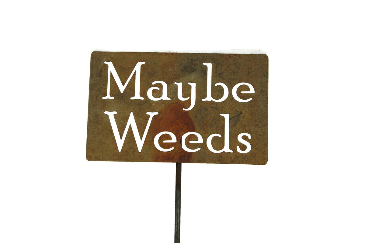 Funny Garden Stake 20 to 33 Inches Tall (Our Garden, XL 33" Tall)