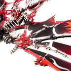 3D Metal Puzzle Dragon Model Kit, 200PCS DIY Steampunk Mechanical Fire-Breathing Dragon with Adjustable Wings, Creative Handcrafted Metal Art Craft Desktop Display & Decoration for Adults