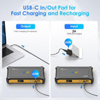 JIYHF Portable Power Bank with AC Outlet, 100W Portable Laptop Charger